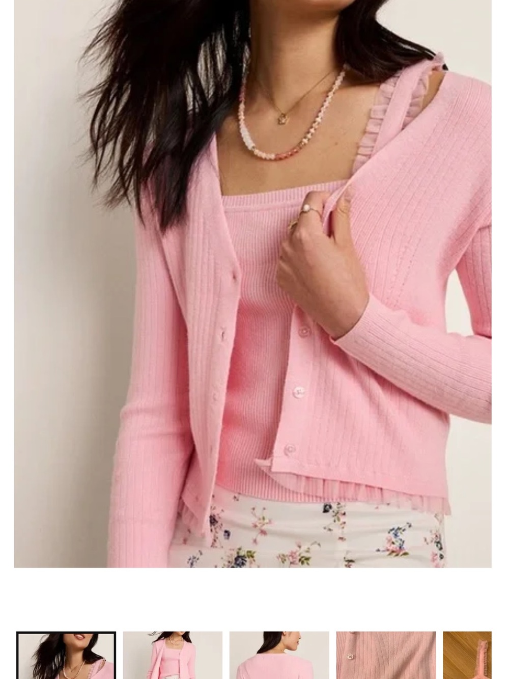 Francesca's Lana Tank and Cardigan Sweater Set